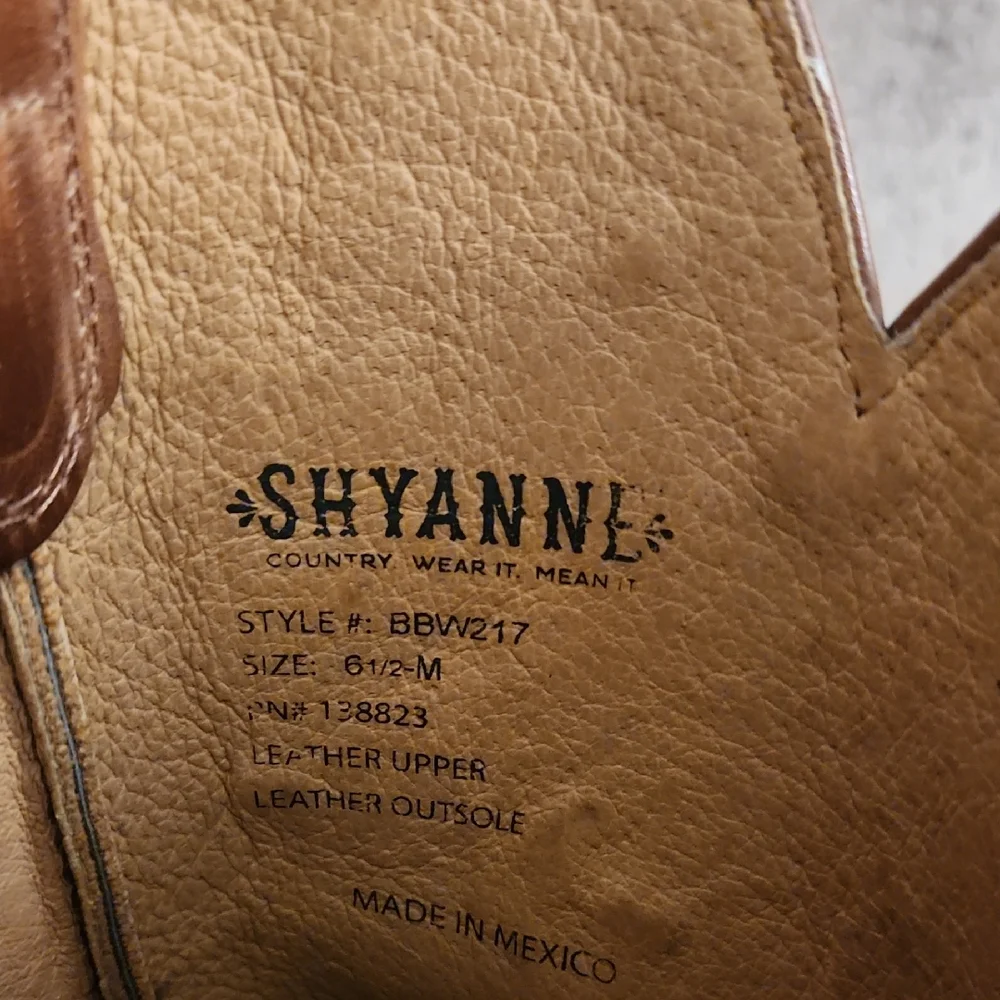 Shyanne Floral Embroidered Tan Heeled Boots - Picture 2 of 6